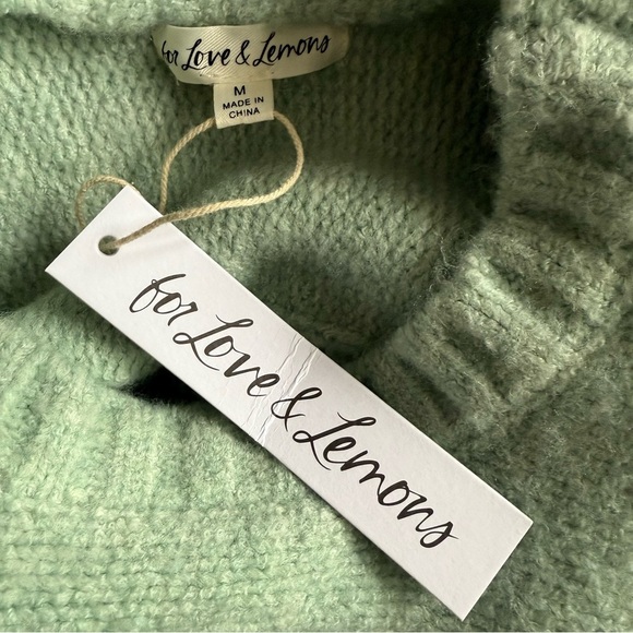 FOR LOVE & LEMONS Dominique Sweater Size Medium NWT - Picture 7 of 9